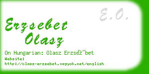 erzsebet olasz business card